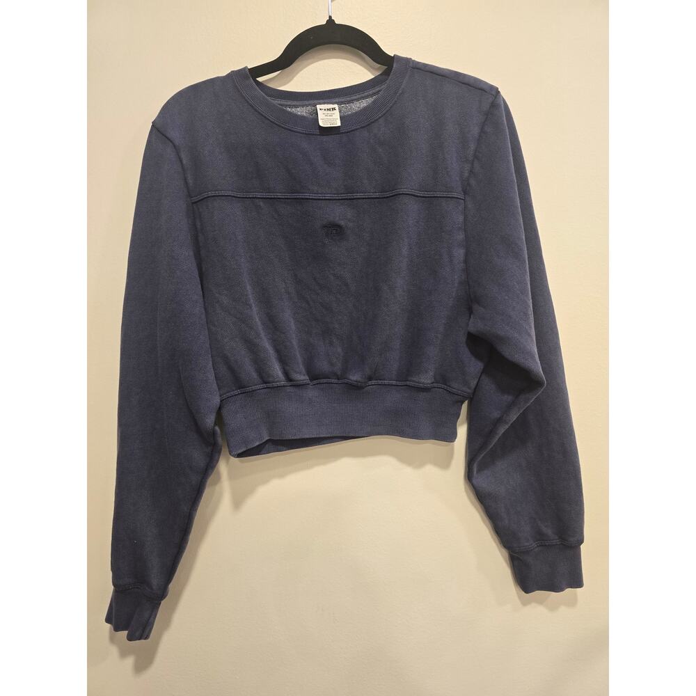 PINK Victoria's Secret Navy Blue Women's Sweatshirt Size Xs NWT